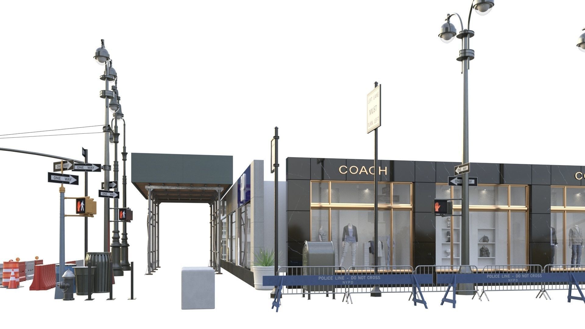 28 Unique New York City props 3D model_74