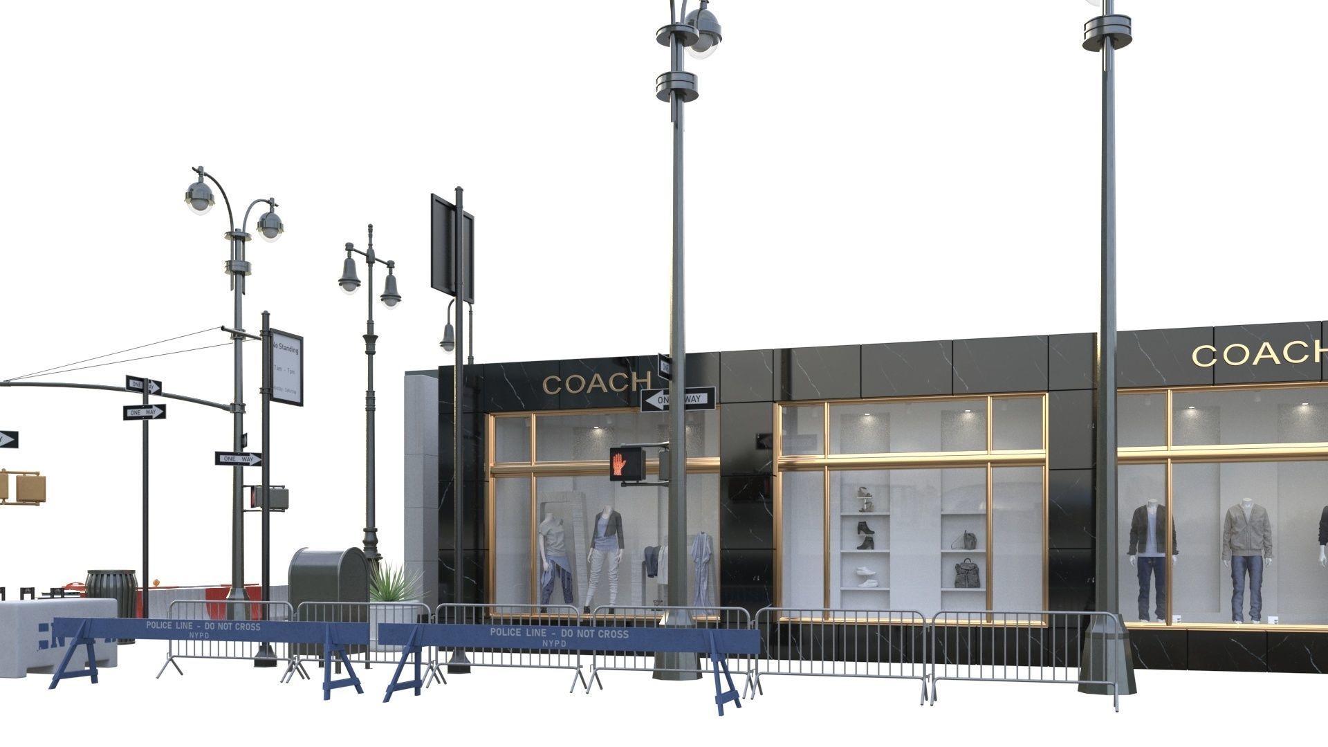 28 Unique New York City props 3D model_57