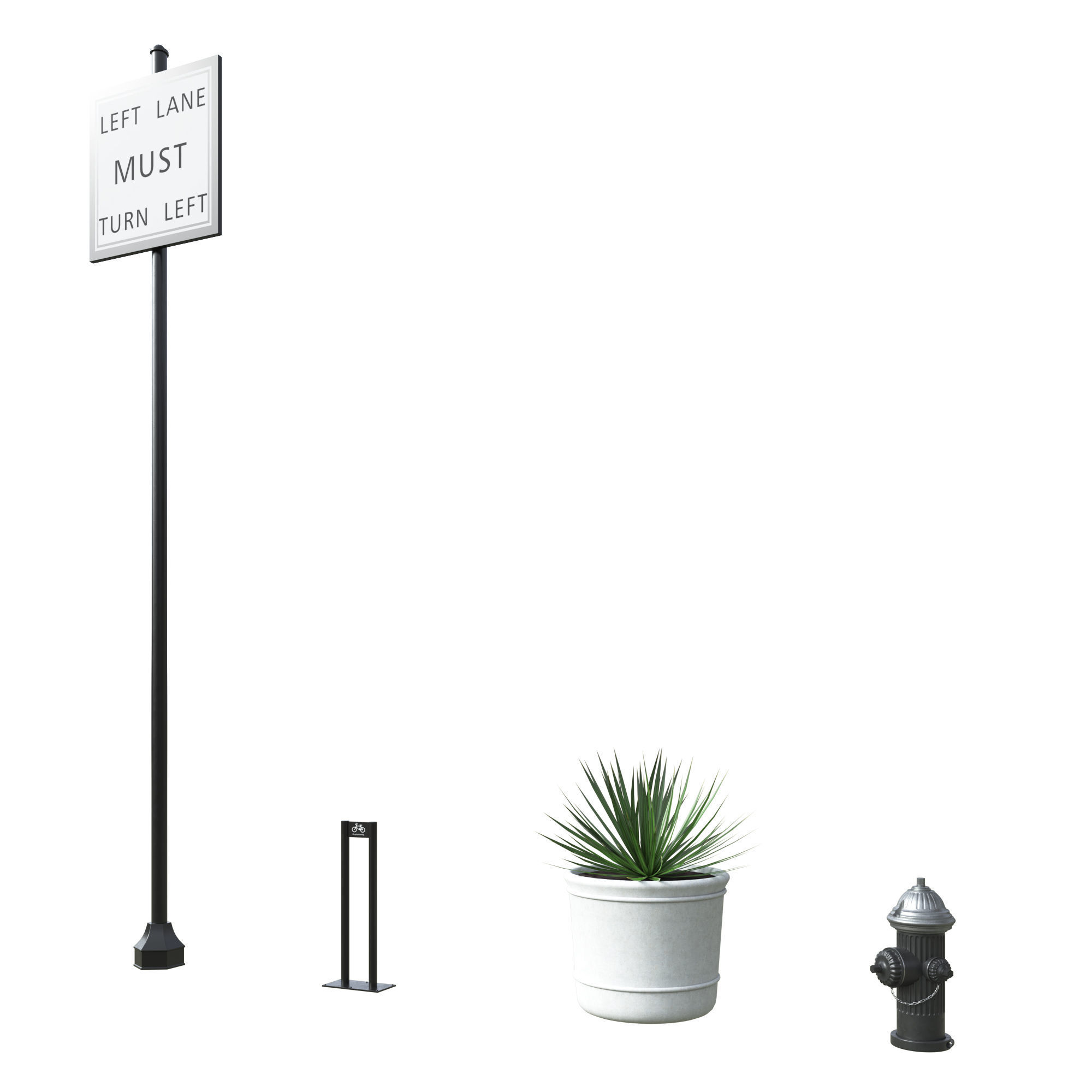 28 Unique New York City props 3D model_12