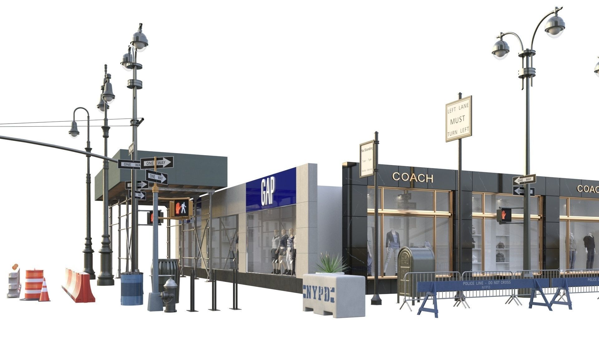 28 Unique New York City props 3D model_71