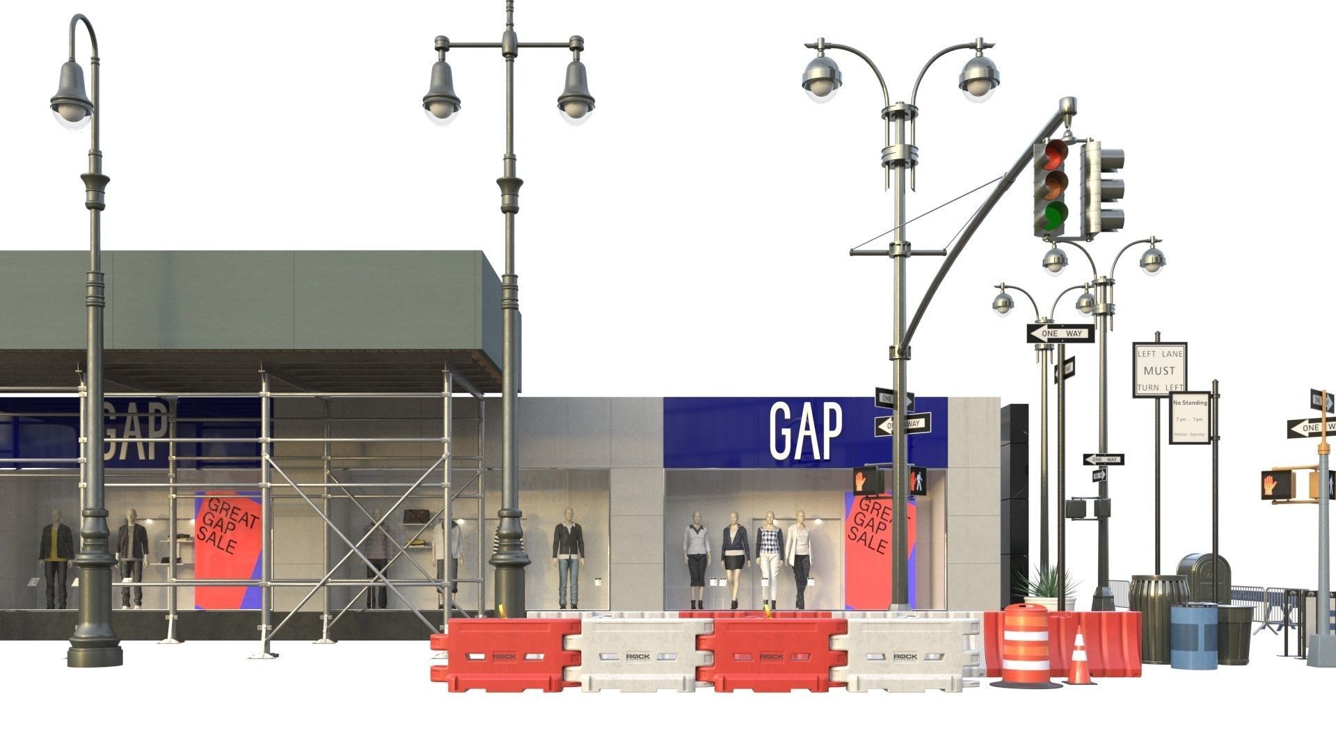 28 Unique New York City props 3D model_49