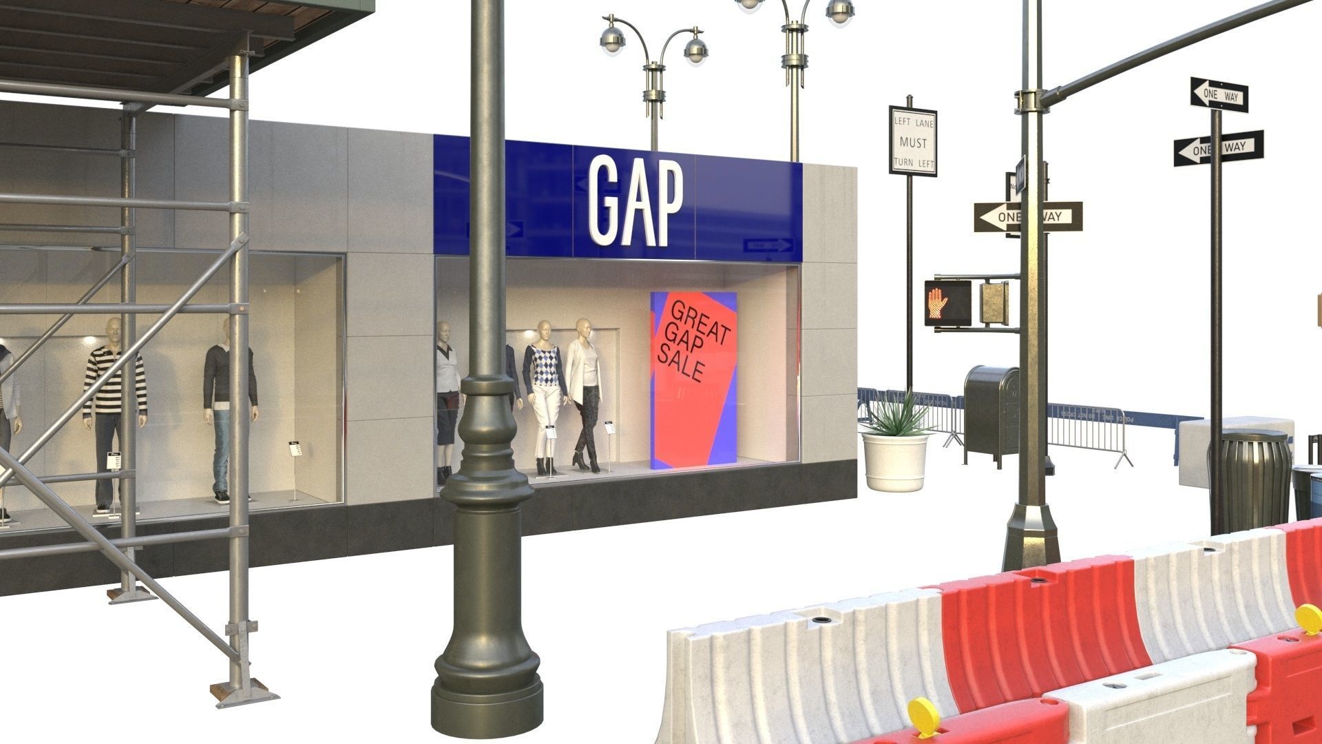 28 Unique New York City props 3D model_7