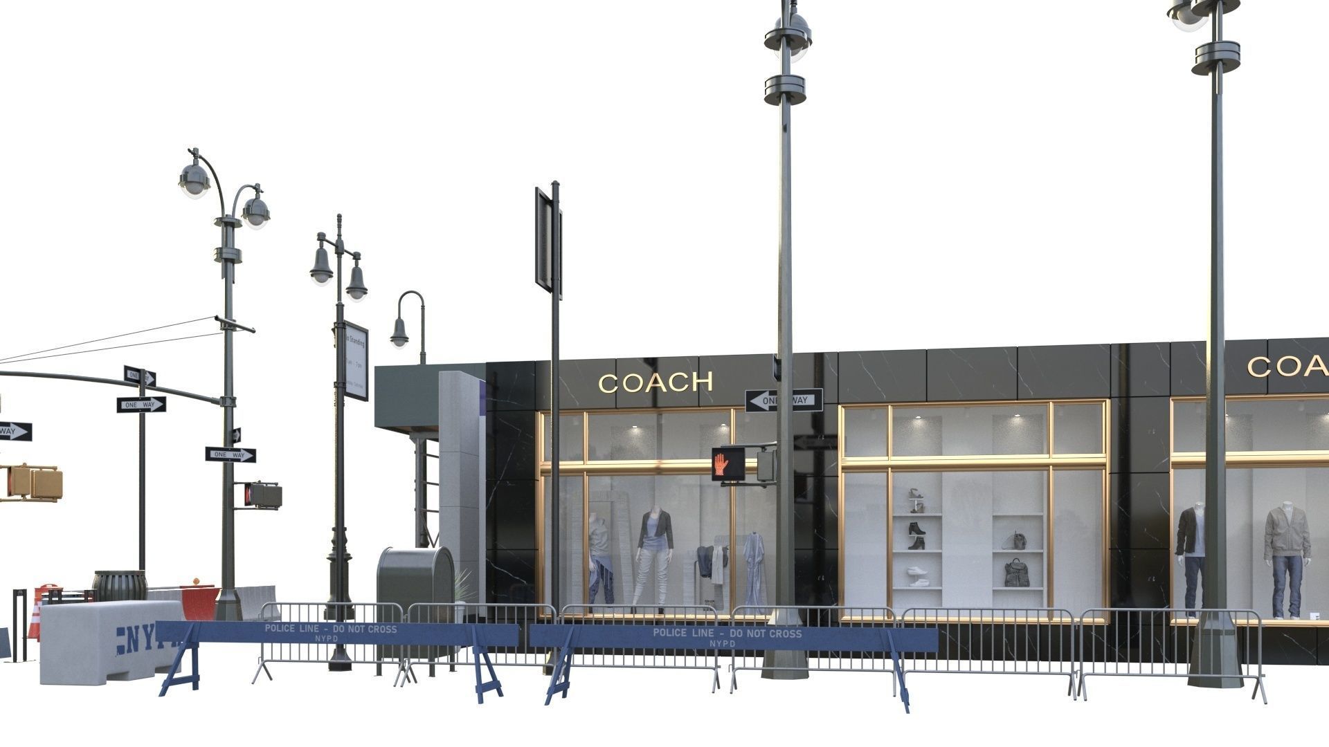 28 Unique New York City props 3D model_54