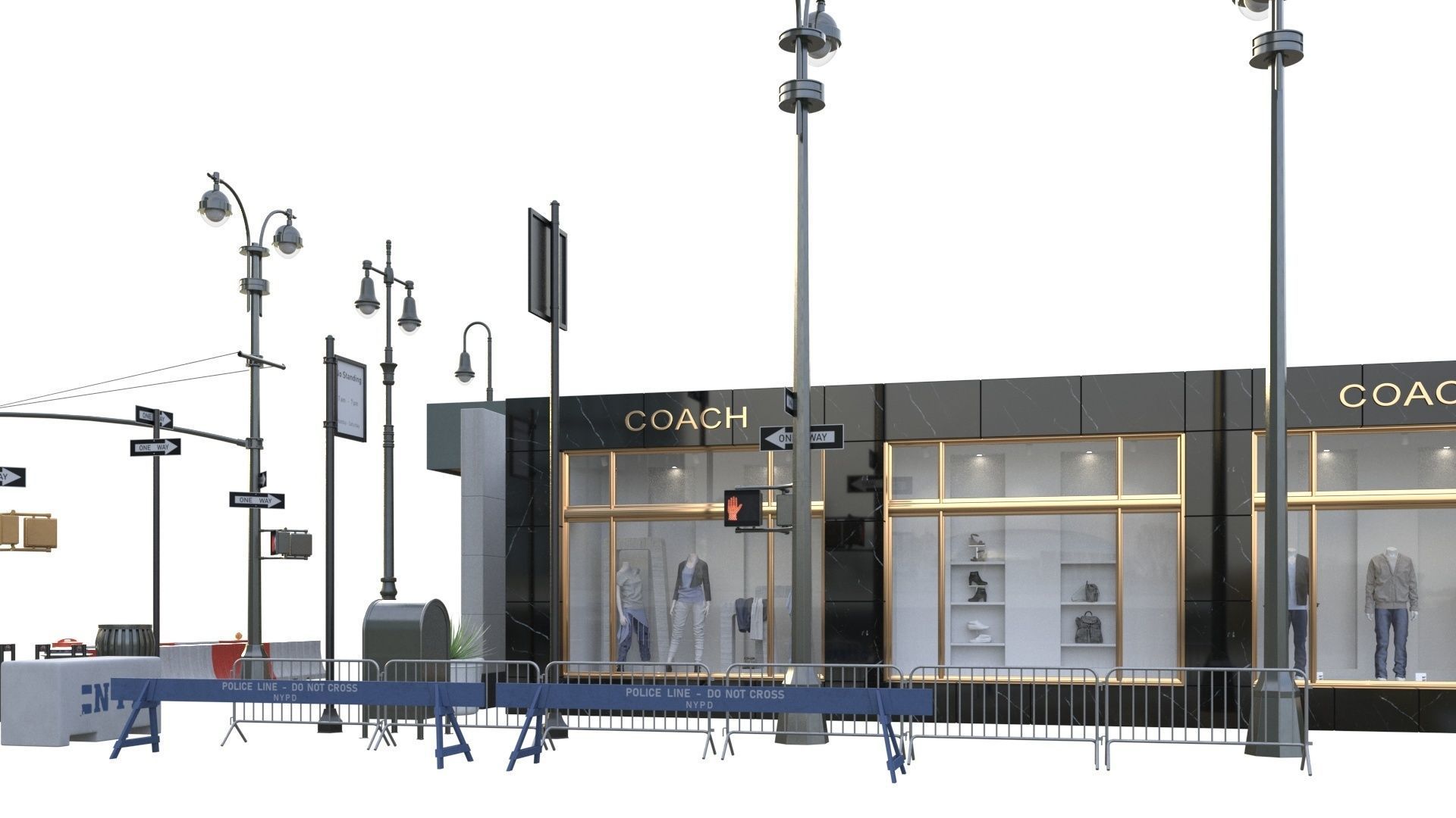 28 Unique New York City props 3D model_55