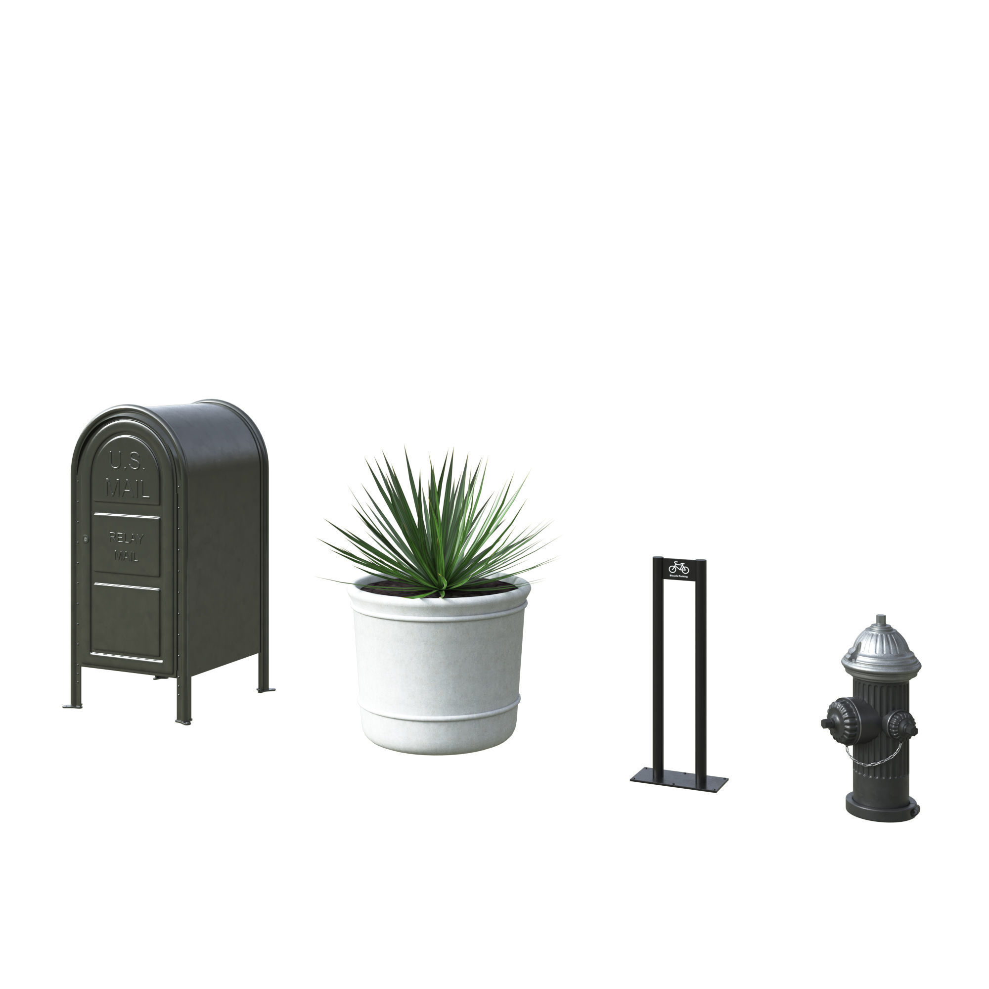 28 Unique New York City props 3D model_36