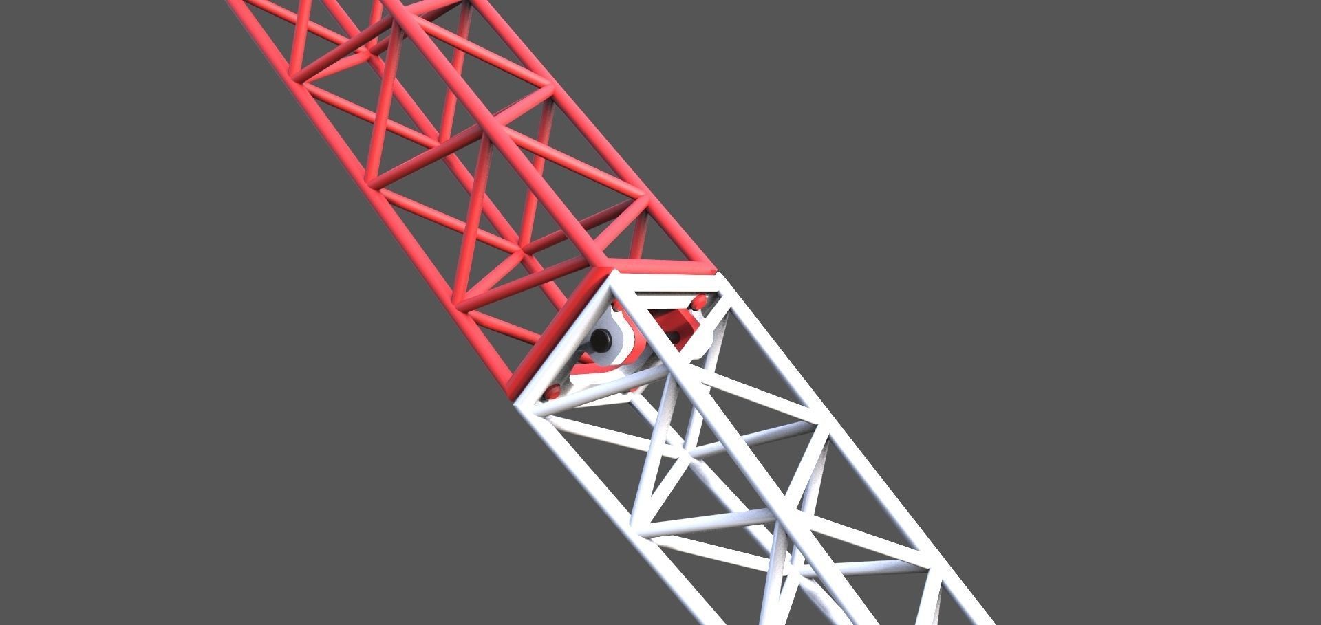 Universal crane boom 3D print model_2