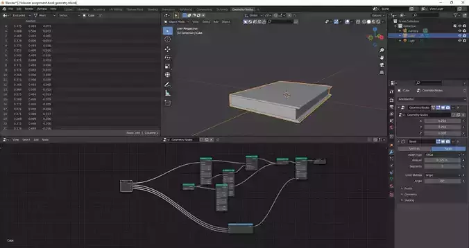 BOOK WITH GEOMETRY NODES 3D model