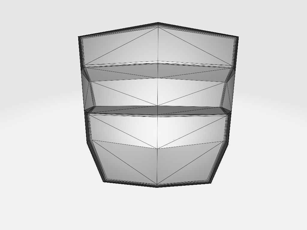 Torch Base Low-poly 3D model_11
