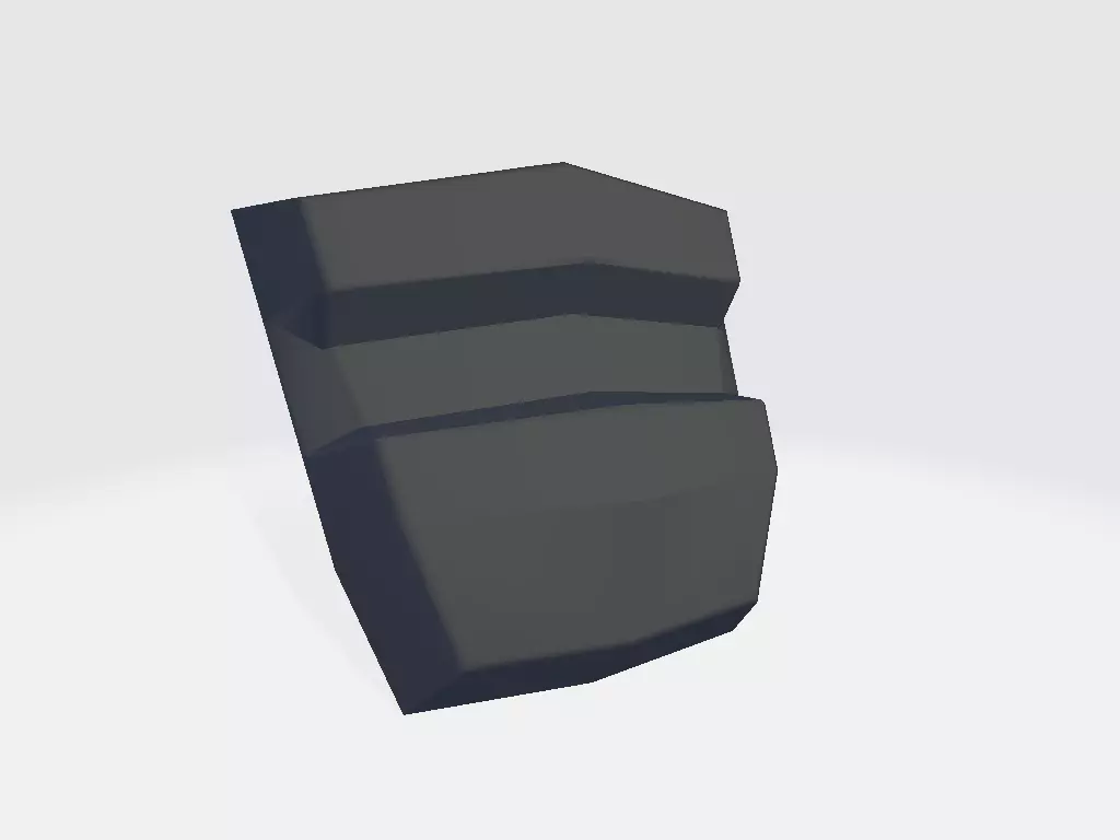 Torch Base Low-poly 3D model_0