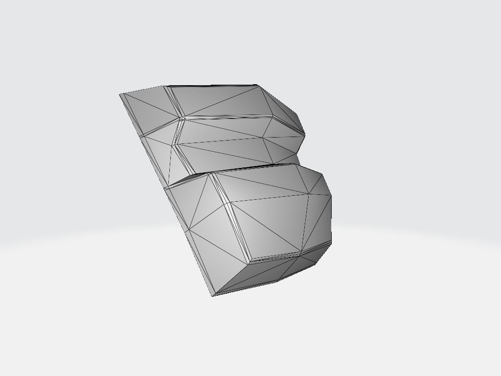 Torch Base Low-poly 3D model_15