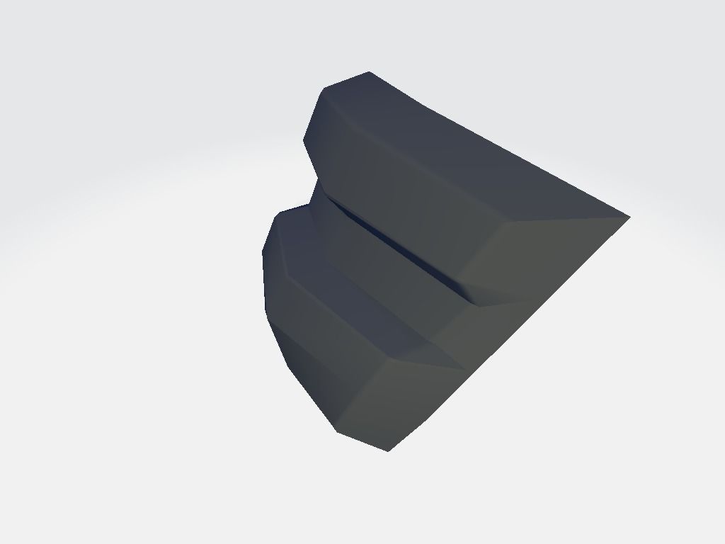 Torch Base Low-poly 3D model_4