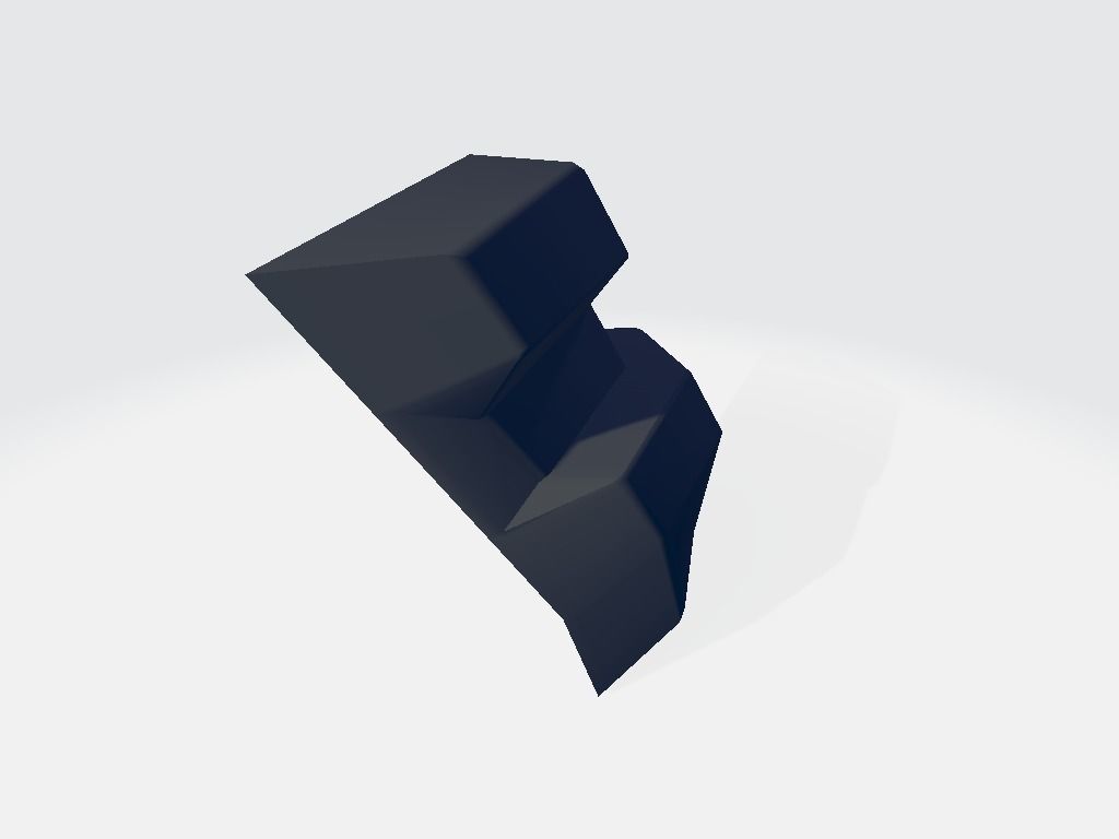 Torch Base Low-poly 3D model_7