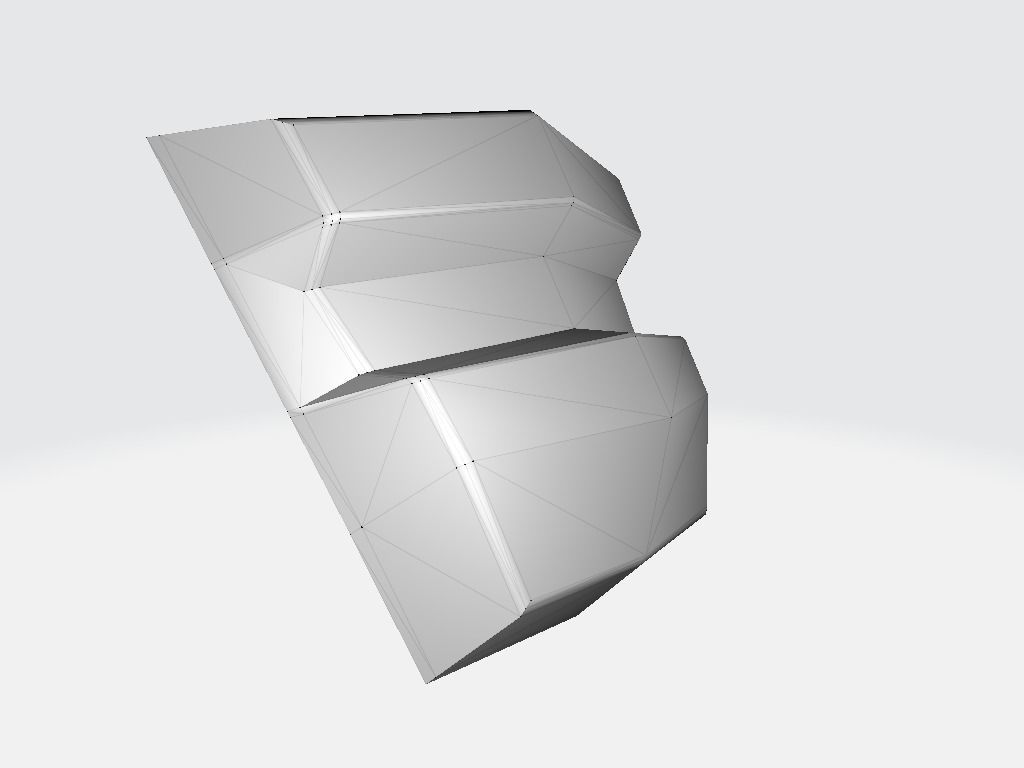 Torch Base Low-poly 3D model_16