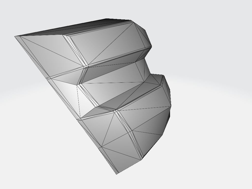 Torch Base Low-poly 3D model_12