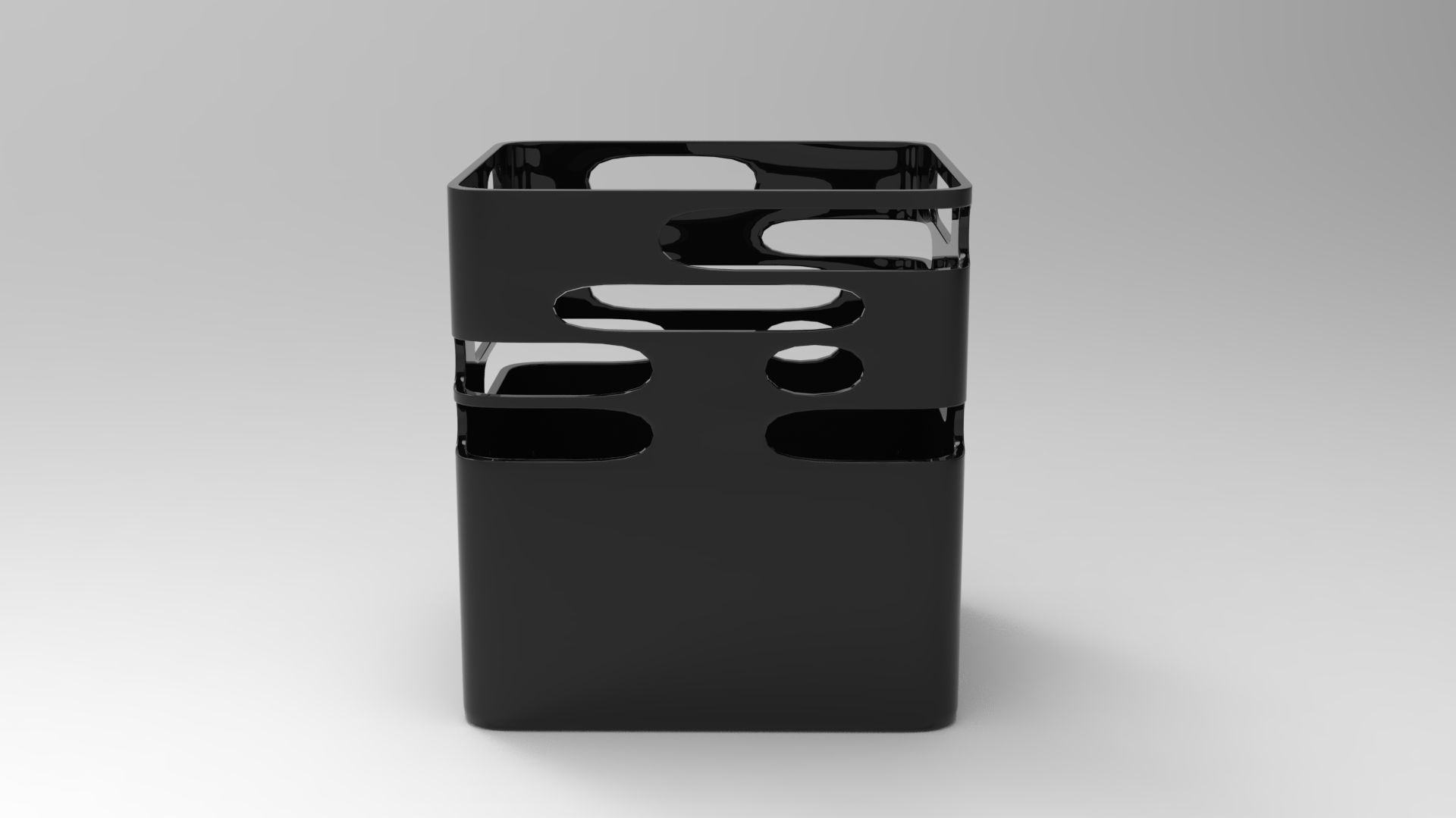 Fire Cube 3D model_1