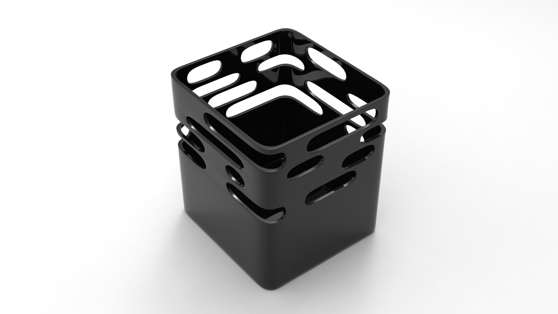 Fire Cube 3D model_2