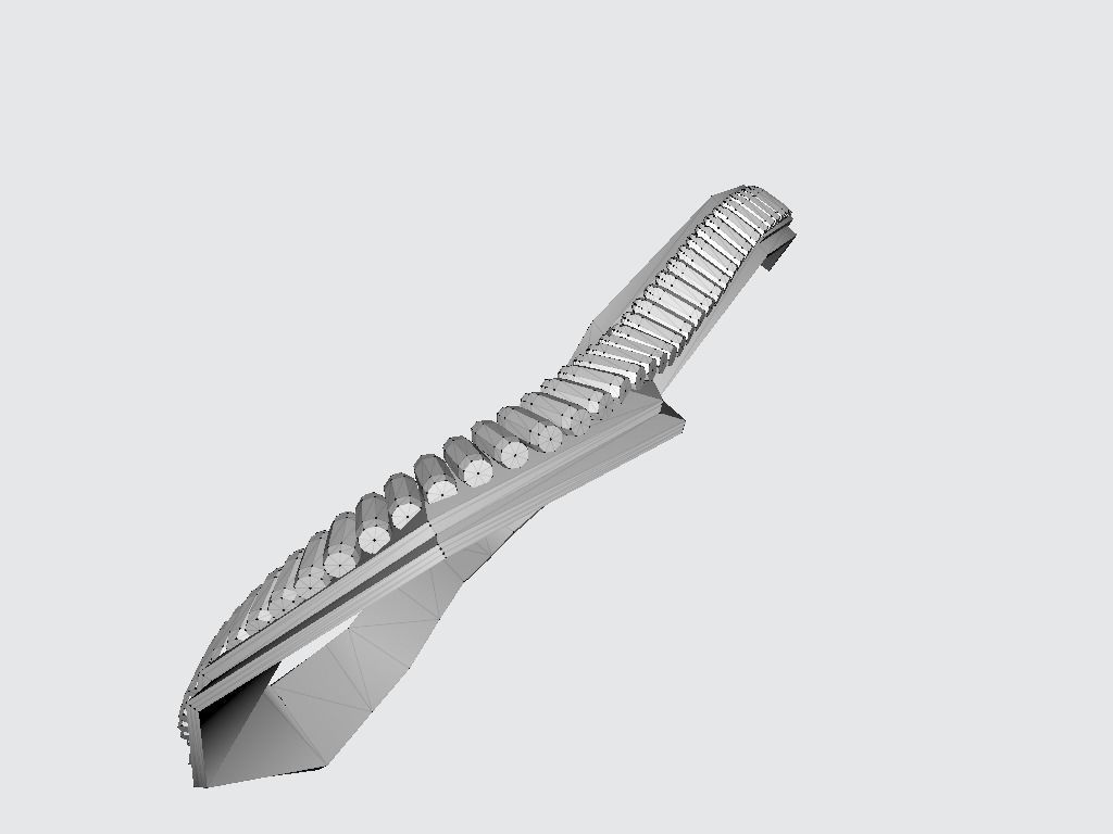 Bullet Band Low-poly 3D model_16