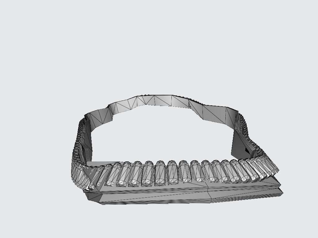 Bullet Band Low-poly 3D model_12