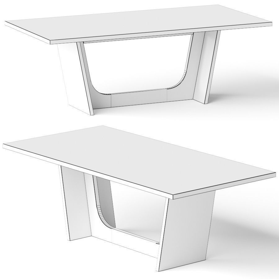 Lulu and Georgia Palmera Dining Table 3D model_1