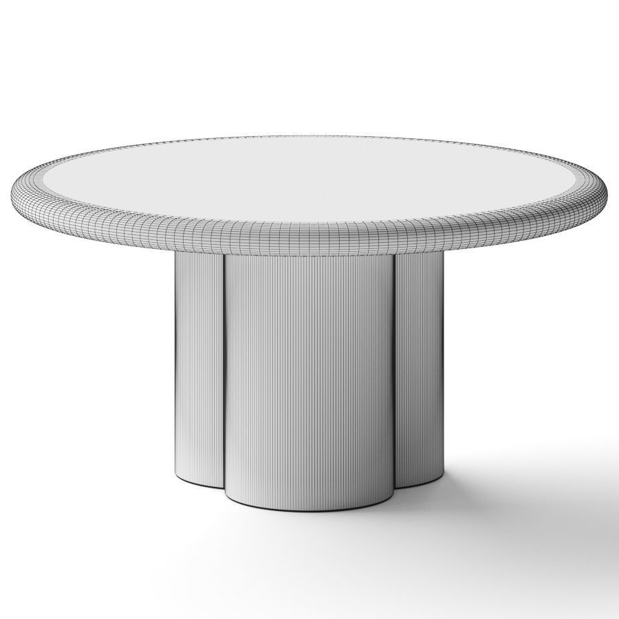 Lulu and Georgia Sol Round Dining Table 3D model_2