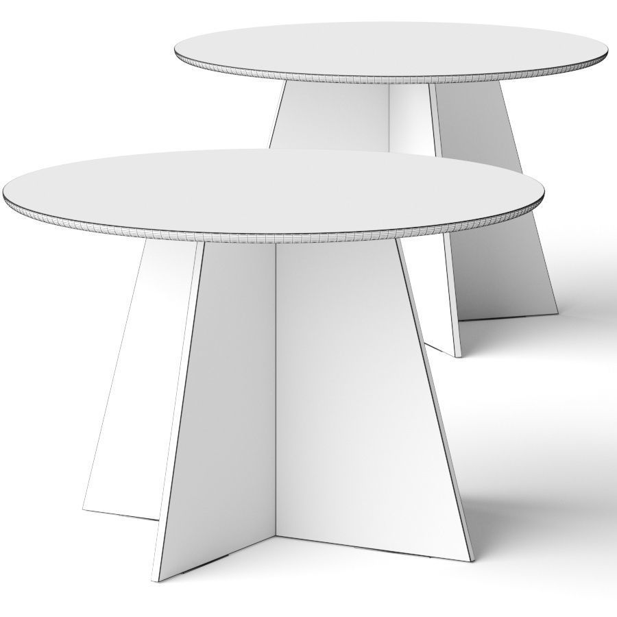 Lulu and Georgia Venetian Round Dining Table 3D model_1