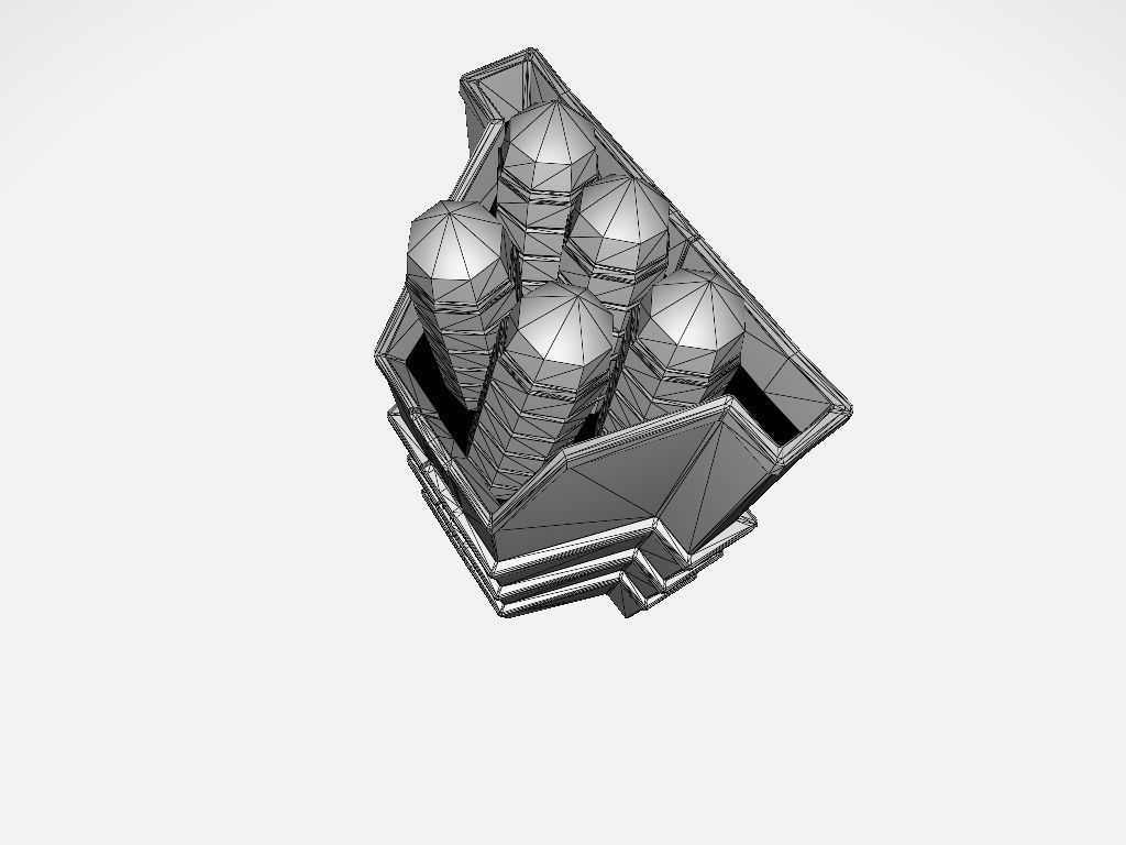 Bullet Bin Low-poly 3D model_8