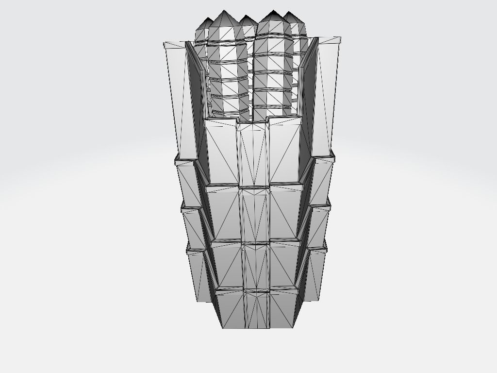 Bullet Bin Low-poly 3D model_14