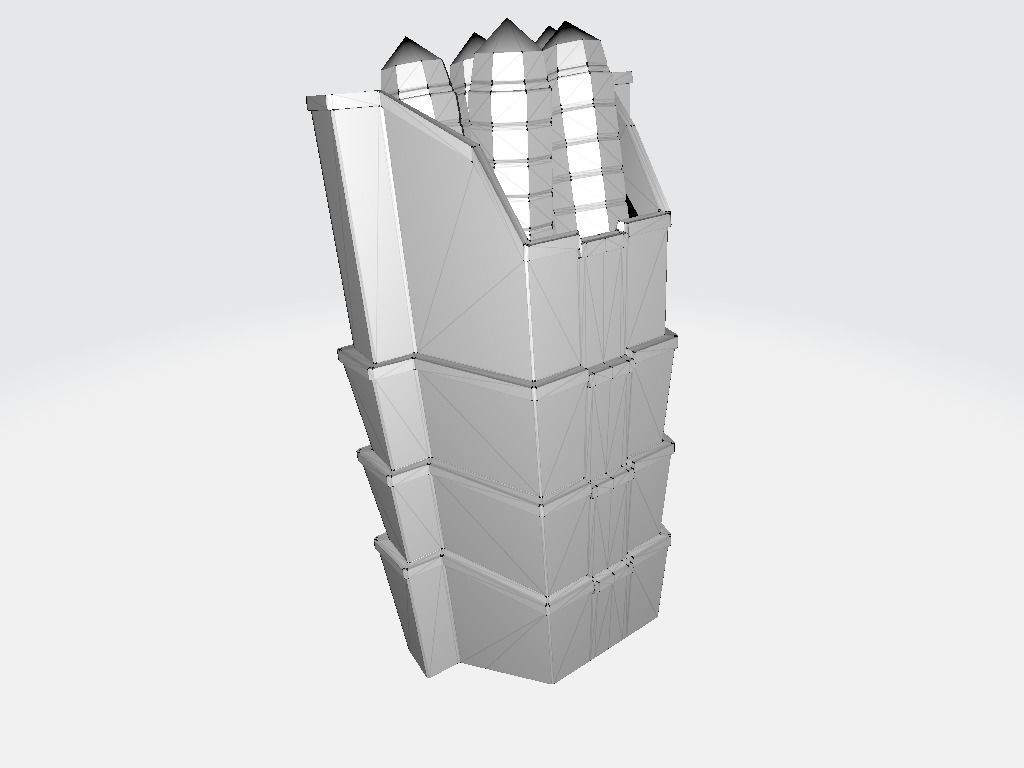 Bullet Bin Low-poly 3D model_16