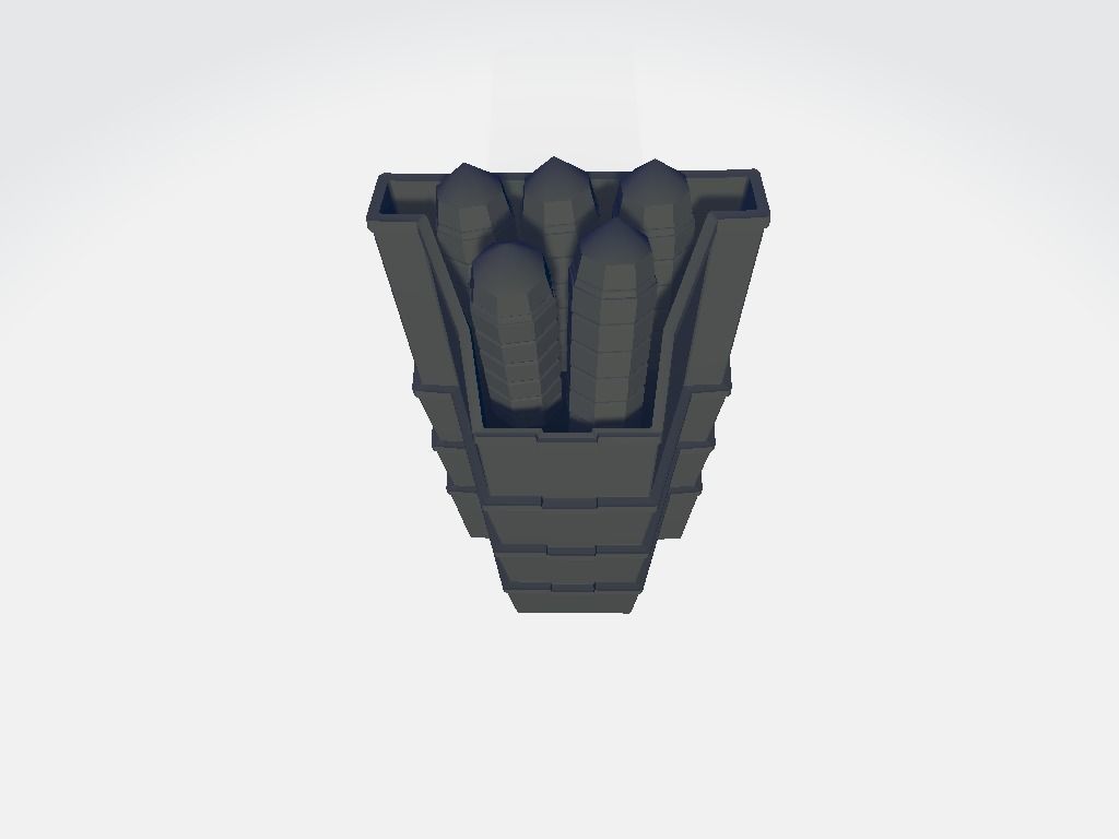 Bullet Bin Low-poly 3D model_5