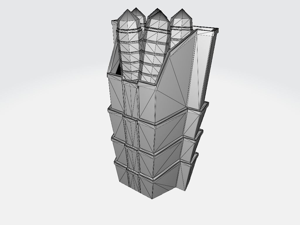 Bullet Bin Low-poly 3D model_9