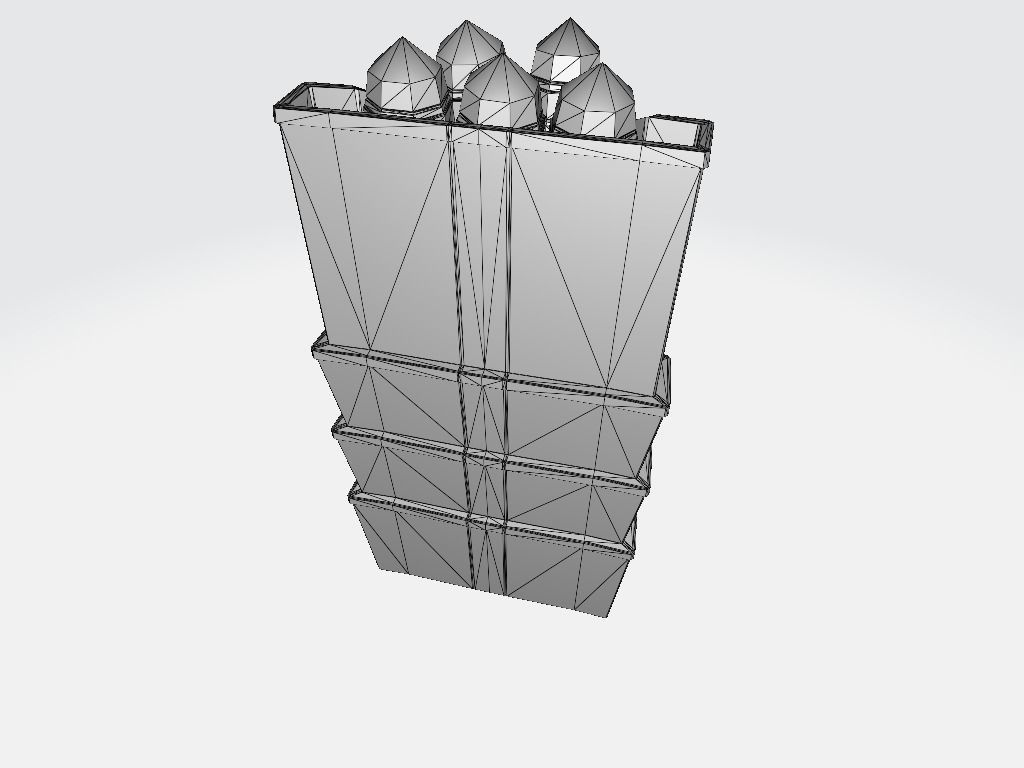 Bullet Bin Low-poly 3D model_11