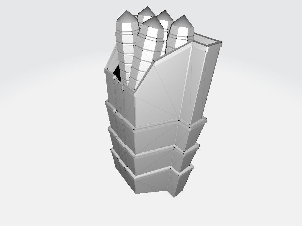 Bullet Bin Low-poly 3D model_17