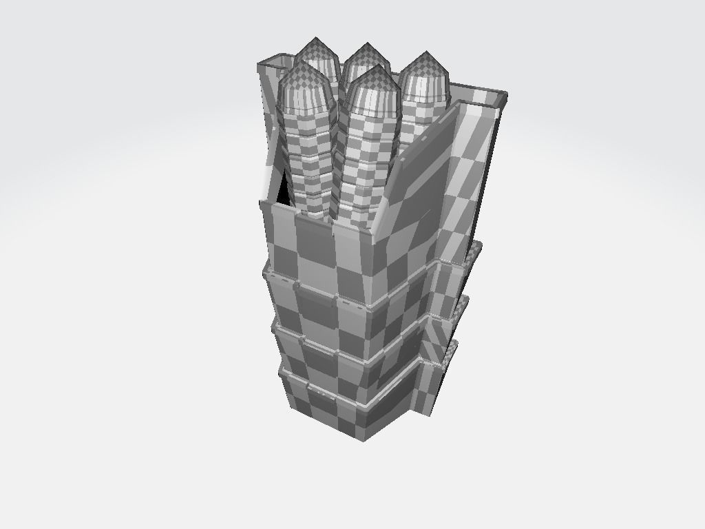 Bullet Bin Low-poly 3D model_23