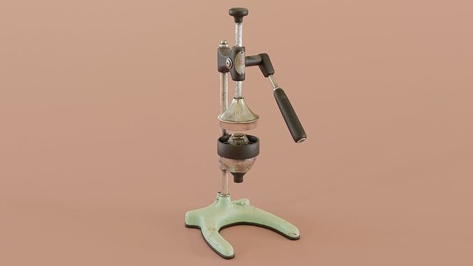 Vintage Citrus Juicer Low-poly 3D model