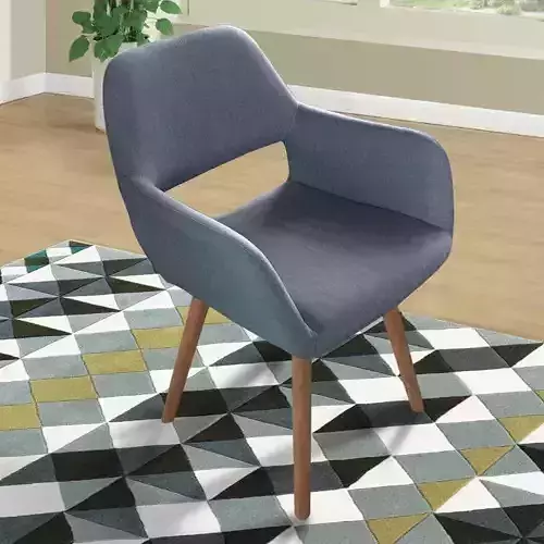 Hamaad Wide Tufted Side Chair - 3 colour