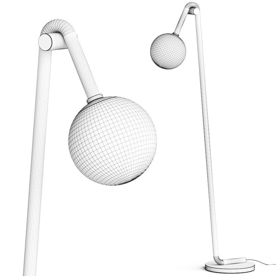 Lulu and Georgia Jeffery Floor Lamp 3D model_1