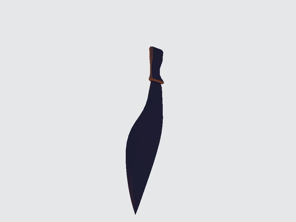Dagger knife Low-poly 3D model_8