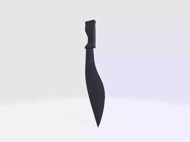 Dagger knife Low-poly 3D model