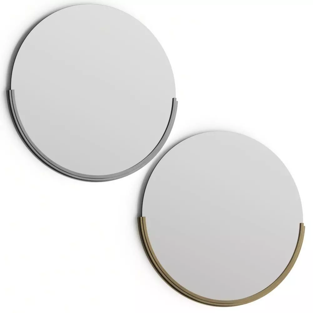 Lulu and Georgia Coralie Round Mirror 3D model_0