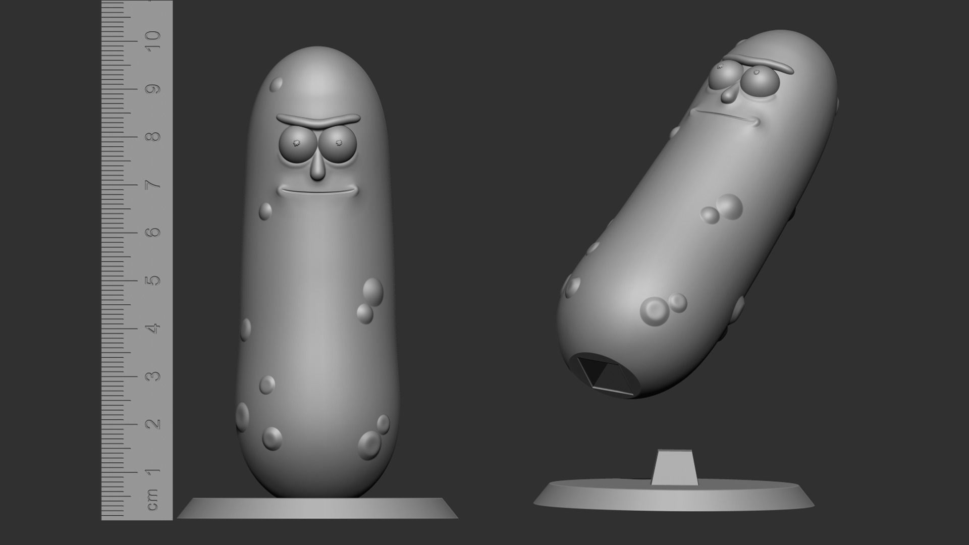 Pickle Rick V1 3D print model_12