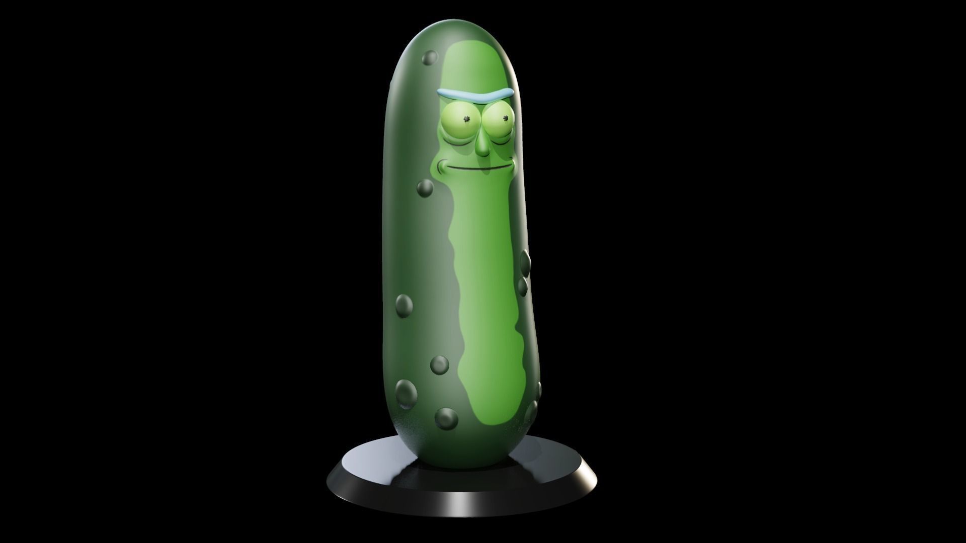 Pickle Rick V1 3D print model_1