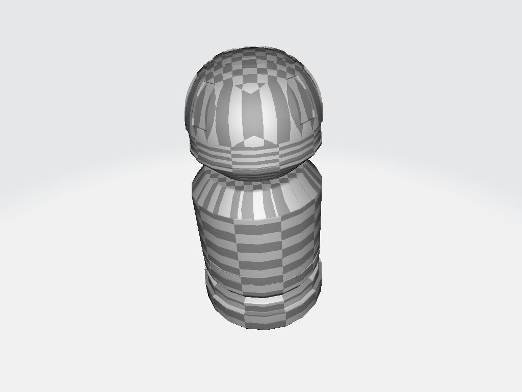 Granade plastic bottle Low-poly 3D model_25