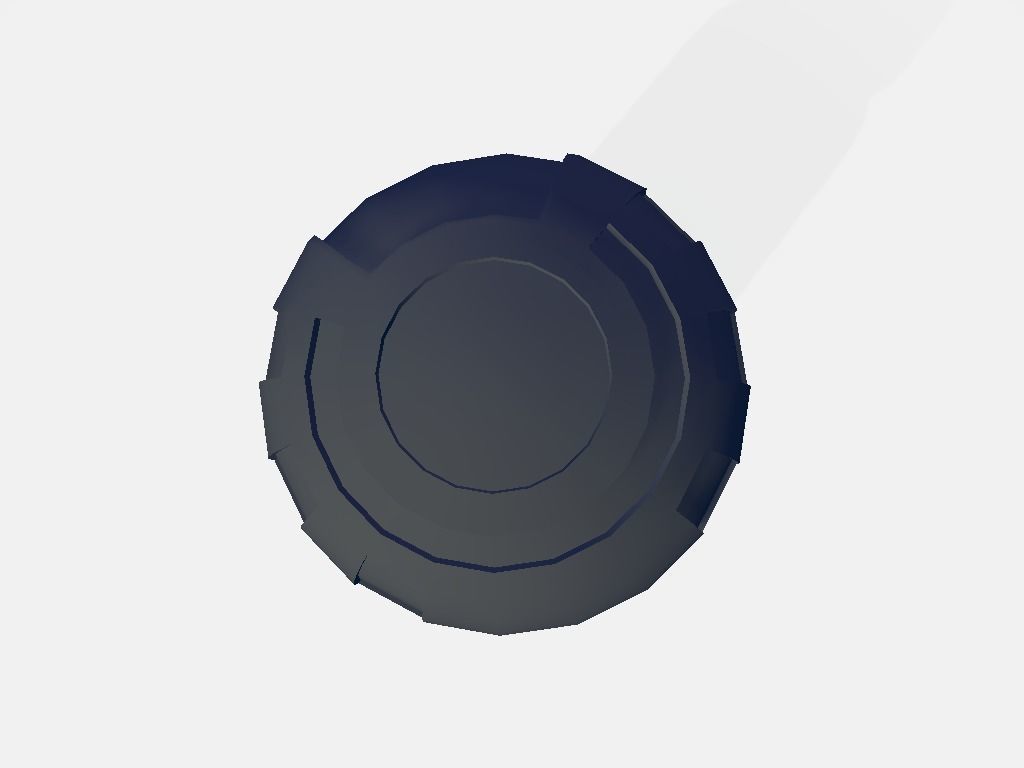 Granade plastic bottle Low-poly 3D model_11