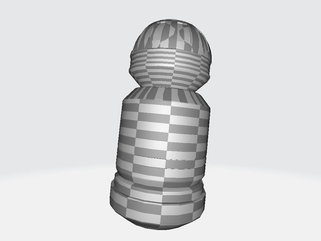 Granade plastic bottle Low-poly 3D model_22