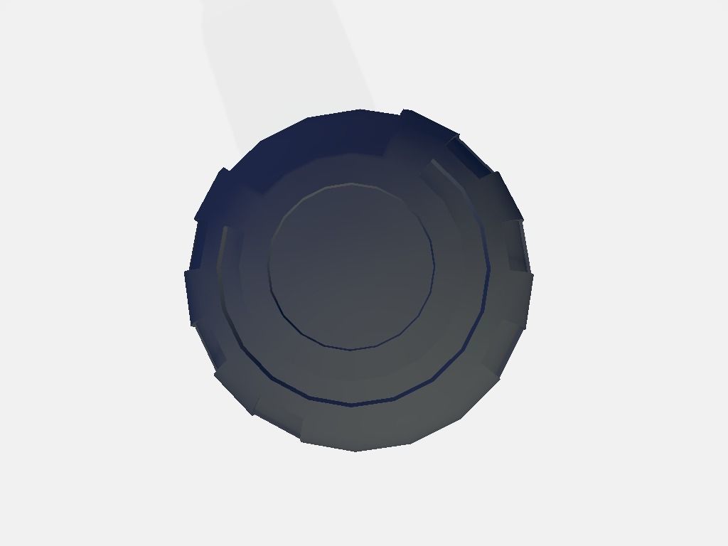 Granade plastic bottle Low-poly 3D model_9