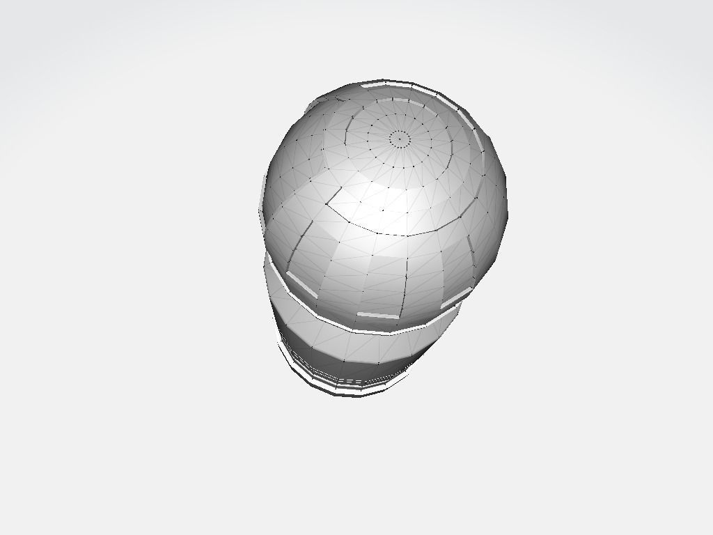 Granade plastic bottle Low-poly 3D model_18