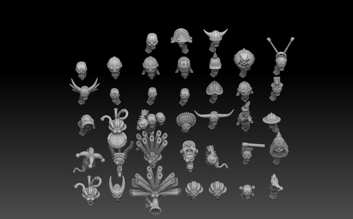 Skulls Megapack ROYALTY FREE VERSION 3D print model_20