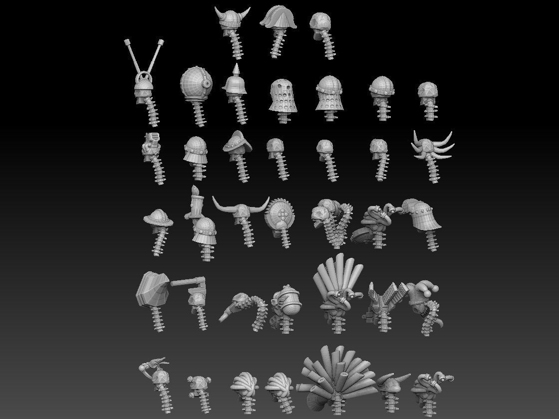 Skulls Megapack ROYALTY FREE VERSION 3D print model_19