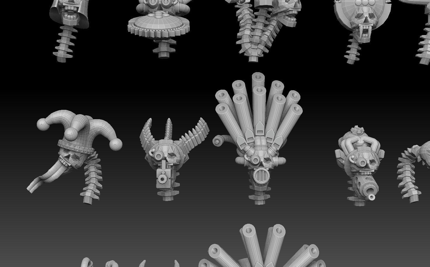 Skulls Megapack ROYALTY FREE VERSION 3D print model_15