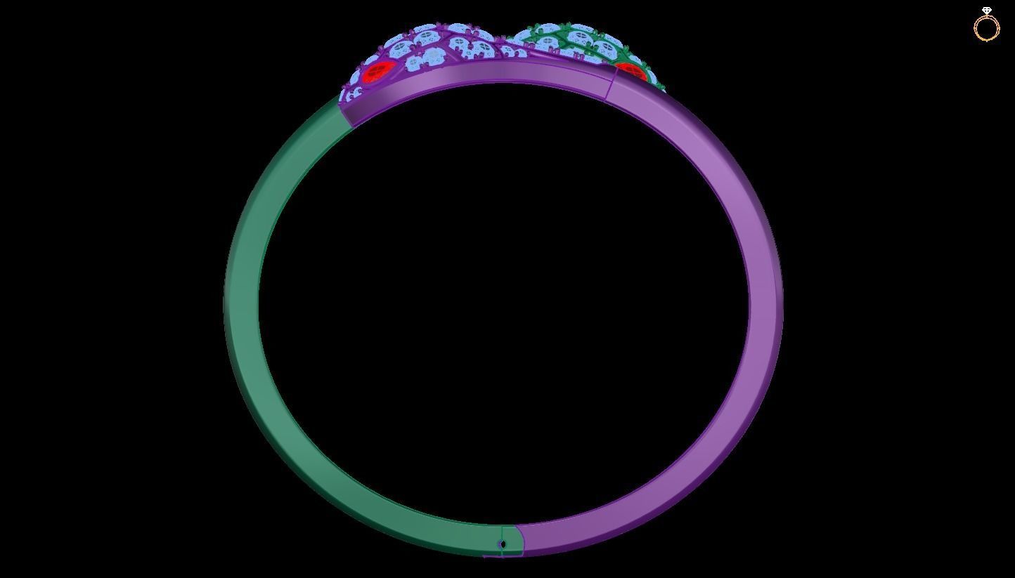Bracelet Snake 3D print model_2